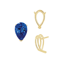 Load image into Gallery viewer, ITI NYC V-End Pear Shape Wire Basket Settings in 14K Gold (2.50 x 1.25 mm - 37.00 x 25.00 mm)
