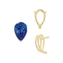 Load image into Gallery viewer, ITI NYC V-End Pear Shape Wire Basket Settings in 14K Gold (2.50 x 1.25 mm - 37.00 x 25.00 mm)
