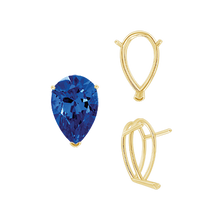 Load image into Gallery viewer, ITI NYC V-End Pear Shape Wire Basket Settings in 14K Gold (2.50 x 1.25 mm - 37.00 x 25.00 mm)
