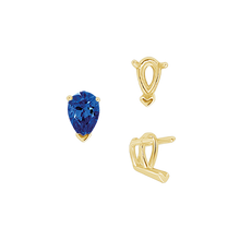 Load image into Gallery viewer, ITI NYC V-End Pear Shape Wire Basket Settings in 14K Gold (2.50 x 1.25 mm - 37.00 x 25.00 mm)
