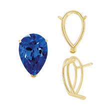 Load image into Gallery viewer, ITI NYC V-End Pear Shape Wire Basket Settings in 14K Gold (2.50 x 1.25 mm - 37.00 x 25.00 mm)
