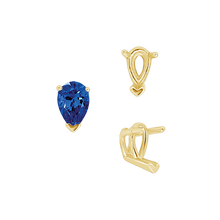 Load image into Gallery viewer, ITI NYC V-End Pear Shape Wire Basket Settings in 14K Gold (2.50 x 1.25 mm - 37.00 x 25.00 mm)
