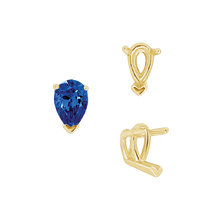 Load image into Gallery viewer, ITI NYC V-End Pear Shape Wire Basket Settings in 14K Gold (2.50 x 1.25 mm - 37.00 x 25.00 mm)
