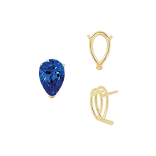 Load image into Gallery viewer, ITI NYC V-End Pear Shape Wire Basket Settings in 14K Gold (2.50 x 1.25 mm - 37.00 x 25.00 mm)
