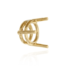 Load image into Gallery viewer, ITI NYC Three Prong Round Wire Basket Settings in 14K Gold (1.30 mm - 8.00 mm)
