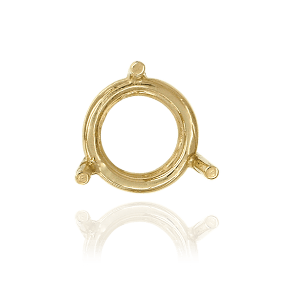 ITI NYC Three Prong Round Wire Basket Settings in 14K Gold (1.30 mm - 8.00 mm)