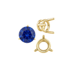 ITI NYC Three Prong Round Wire Basket Settings in 14K Gold (1.25 mm - 8.00 mm)