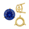ITI NYC Three Prong Round Wire Basket Settings in 14K Gold (1.25 mm - 8.00 mm)