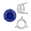 ITI NYC Three Prong Round Wire Basket Settings in 14K Gold (1.25 mm - 8.00 mm)