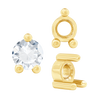 ITI NYC Three Prong Round Low Base Heavy Settings in 14K Gold (1.50 mm - 6.00 mm)
