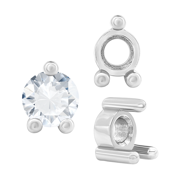ITI NYC Three Prong Round Low Base Heavy Settings in 14K Gold (1.50 mm - 6.00 mm)