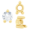 ITI NYC Three Prong Round Low Base Heavy Settings in 14K Gold (1.50 mm - 6.00 mm)