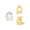 ITI NYC Three Prong Round Low Base Heavy Settings in 14K Gold (1.50 mm - 6.00 mm)