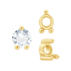 ITI NYC Three Prong Round Low Base Heavy Settings in 14K Gold (1.50 mm - 6.00 mm)