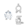 ITI NYC Three Prong Round Low Base Heavy Settings in 14K Gold (1.50 mm - 6.00 mm)