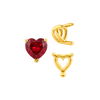 ITI NYC V-End Heart Shape Wire Basket Settings in 14K Gold (3.00 x 3.00 mm - 10.00 x 10.00 mm)