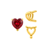 ITI NYC V-End Heart Shape Wire Basket Settings in 14K Gold (3.00 x 3.00 mm - 10.00 x 10.00 mm)
