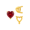 ITI NYC V-End Heart Shape Wire Basket Settings in 14K Gold (3.00 x 3.00 mm - 10.00 x 10.00 mm)
