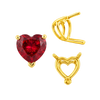 ITI NYC V-End Heart Shape Wire Basket Settings in 14K Gold (3.00 x 3.00 mm - 10.00 x 10.00 mm)