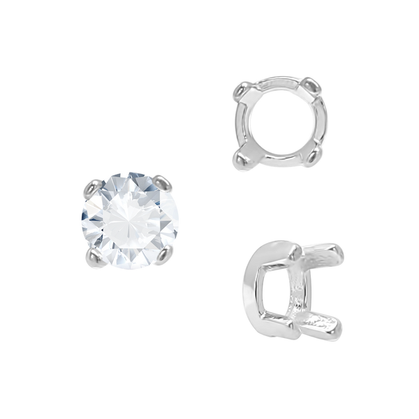 ITI NYC Four Prong Round Low Base Settings in 14K Gold (2.00 mm - 8.00 mm)