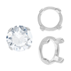 ITI NYC Four Prong Round Low Base Settings in 14K Gold (2.00 mm - 8.00 mm)