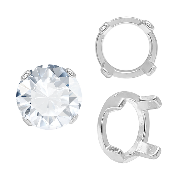 ITI NYC Four Prong Round Low Base Settings in 14K Gold (2.00 mm - 8.00 mm)