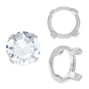 ITI NYC Four Prong Round Low Base Settings in 14K Gold (2.00 mm - 8.00 mm)