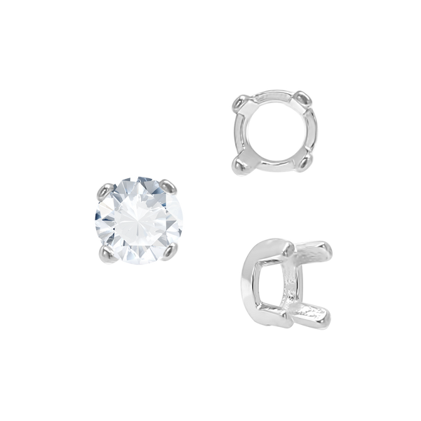 ITI NYC Four Prong Round Low Base Settings in 14K Gold (2.00 mm - 8.00 mm)