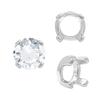ITI NYC Four Prong Round Low Base Settings in 14K Gold (2.00 mm - 8.00 mm)