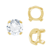 ITI NYC Four Prong Round Low Base Settings in 14K Gold (2.00 mm - 8.00 mm)
