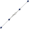 Bulk / Spooled Diamond by the Yard Cable Chain in 14K White Gold (Diamond Bezel: Every 1.5")