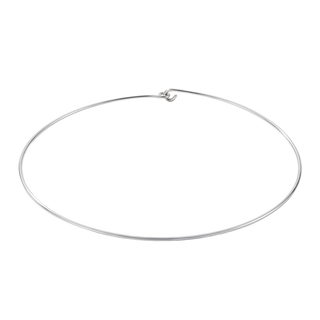 Plain Wire Choker in Sterling Silver
