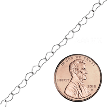 Load image into Gallery viewer, Bulk / Spooled Single Heart Chain in Sterling Silver (1.80 mm - 3.00 mm)
