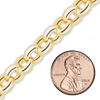 Bulk / Spooled Round Semi-Solid Rolo Chain in 14K Yellow Gold (2.50 mm - 8.00 mm)