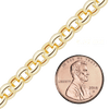 Bulk / Spooled Round Semi-Solid Rolo Chain in 14K Yellow Gold (2.50 mm - 8.00 mm)