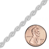 Bulk / Spooled Handmade Solid Rope Chain in Sterling Silver (2.50 mm - 12.60 mm)