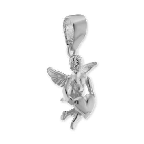 ITI NYC Cupid Angel Pendant in Sterling Silver