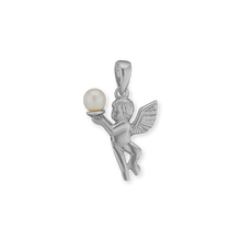 Load image into Gallery viewer, ITI NYC Angel Pendant with Fresh Water Pearl in Sterling Silver
