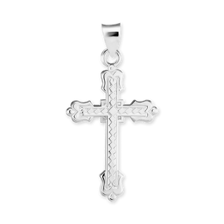 ITI NYC Fancy Cross Pendant in Sterling Silver