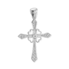 ITI NYC Clover Cross Pendant with Cubic Zirconia in Sterling Silver