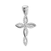 ITI NYC Eternity Cross Pendant with Cubic Zirconia in Sterling Silver