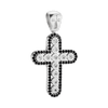 ITI NYC Classic Cross Pendant with Cubic Zirconia in Sterling Silver