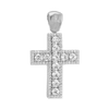 ITI NYC Classic Cross Pendant with Cubic Zirconia in Sterling Silver