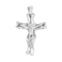 Load image into Gallery viewer, ITI NYC Freeform Crucifix Pendant in Sterling Silver
