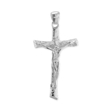 Load image into Gallery viewer, ITI NYC Freeform Crucifix Pendant in Sterling Silver
