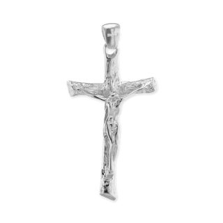 ITI NYC Freeform Crucifix Pendant in Sterling Silver