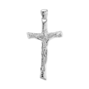 ITI NYC Freeform Crucifix Pendant in Sterling Silver