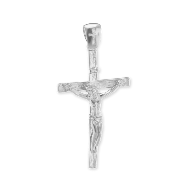 ITI NYC Freeform Crucifix Pendant in Sterling Silver