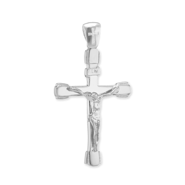 ITI NYC Tubular Crucifix Pendant in Sterling Silver