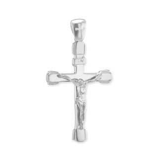 ITI NYC Tubular Crucifix Pendant in Sterling Silver